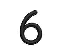 Ultion Sweet Black Door Numbers '6' - 3inch height - Self Adhering, No Drilling or Screwing Required …