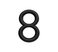 Ultion Sweet Black Door Numbers '8' - 3inch height - Self Adhering, No Drilling or Screwing Required …