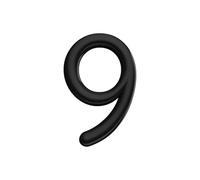 Ultion Sweet Black Door Numbers '9' - 3inch height - Self Adhering, No Drilling or Screwing Required …