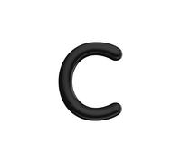 Ultion Sweet Black Door Numbers 'c' - 3inch height - Self Adhering, No Drilling or Screwing Required …