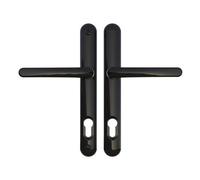 Ultion Sweet Black Lever Door Handles- 92mm Pz - 211mm Screw To Screw Distance - Suitable For All Door Types