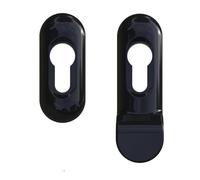 Ultion Sweet Black Slim Escutcheon Keyhole Fingerpull | Modern Design, Part of the Ultion Sweet Range, Matching Hardware Available