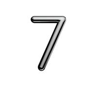 Ultion Sweet Chrome Door Numbers '7' - 3inch height - Self Adhering, No Drilling or Screwing Required …