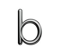 Ultion Sweet Chrome Door Numbers 'b' - 3inch height - Self Adhering, No Drilling or Screwing Required …