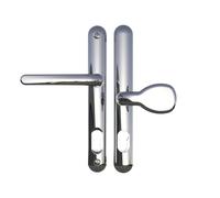 Ultion Sweet Chrome Pad Style Door Handle Set, 211mm (Long Fixings)