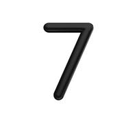 Ultion Sweet Door Number 7 - Black - Self Adhering, No Drilling Or Screwing Required