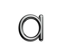 Ultion Sweet Door Number A - Chrome - Self Adhering, No Drilling Or Screwing Required