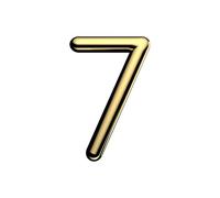 Ultion Sweet Gold Door Numbers '7' - 3inch height - Self Adhering, No Drilling or Screwing Required …