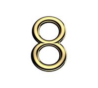 Ultion Sweet Gold Door Numbers '8' - 3inch height - Self Adhering, No Drilling or Screwing Required …