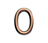 Ultion Sweet Rose Gold Door Numbers '0' - 3inch height - Self Adhering, No Drilling or Screwing Required …