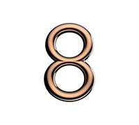 Ultion Sweet Rose Gold Door Numbers '8' - 3inch height - Self Adhering, No Drilling or Screwing Required …