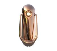 Ultion Sweet Rose Gold Two-Part Door Knocker with Spyhole Door Viewer