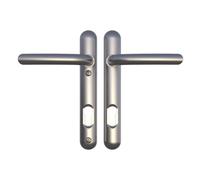 Ultion Sweet Satin Nickel Door Handle Set, 122mm (Long Fixings)