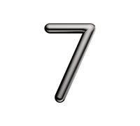 Ultion Sweet Satin Nickel Door Numbers '7' - 3inch height - Self Adhering, No Drilling or Screwing Required …
