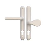 Ultion Sweet White Pad Style Door Handle Set, 211mm (Long Fixings)