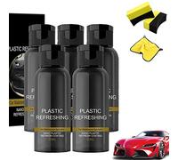 Ultishine Plastic Revitalizing Coating Agent Set,Plastic Parts Refurbish Agent for Car,Plastic Revitalizing Coating Agent,Car Interior Plastic Scratch Remover (1 pc, 30ml)
