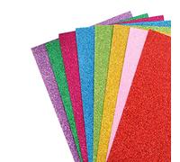 ULTNICE 10Pcs Thick Colorful Glitter Eva Foam Sheets 12.01X7.87In Craft Sponge Paper for DIY Handicraft School Projects Decoration