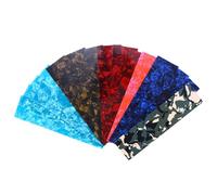 ULTNICE 15Pcs Diy Guitar Punch Sheets - Assorted Color Celluloid Strips for Custom Guitar Picks - Light Medium Heavy Thickness for Musicians