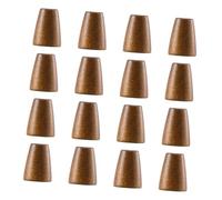 ULTNICE 50pcs Wooden Bell Stopper Cord Ends Lock Rope Fasteners Ends Stopper for Clothing Lanyard Clothes Backpack Bag Sweater Adjustable Accessory