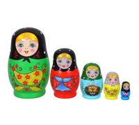 ULTNICE Matryoshka Dolls Russian Nesting Dolls Wooden Dolls for Children 5 Pieces