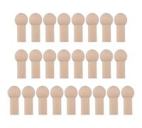 ULTNICE Wooden Hooks Set 25Pcs Small Oak Shaker Pegs 2In X 0.9In X 0.6In Heavy Duty Hanging Accessories for Clothes Coats Hats Organiser