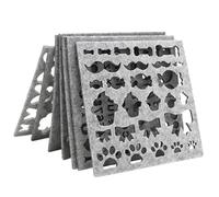 ULTNICE Wool Felt Mold 7-Piece Needle Felting Stencil Kit DIY Craft Applique Templates for Beginners with Animal and Nature Shapes