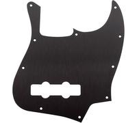 Ultra 10 Holes Anodized Aluminum J-Bass Pickguard for American Fender Standard Jazz Bass (Black)
