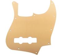 Ultra 10 Holes Anodized Aluminum J-Bass Pickguard for American Fender Standard Jazz Bass (Gold)