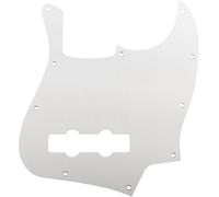 Ultra 10 Holes Anodized Aluminum J-Bass Pickguard for American Fender Standard Jazz Bass (White)