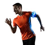 Ultra 2 Blue LED Armbands Running Lights for Runners LED Light Running Armband for Men and Women High Vis Running Accessories Walking Accessories Night Safety Reflective Cycling Biking Jogging Bands