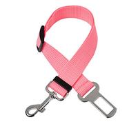 Ultra 2 Pink Dog Seat Belts Adjustable Pet Car Seatbelt Dog Harness Safety Leads Cat Vehicle Travelling Leash 40cm to 53cm Dog Seat Belt for Car Dog Seatbelt Car Restraint Pet Accessories for Dogs
