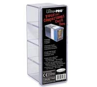 Ultra Pro 4-Compartment Card Box - Clear