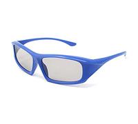 Ultra 4 Blue Adults Passive 3D Glasses for TV Men Women Polarized Wraparound For Use with RealD Movies Cinemas TVs and Projectors 3D Cinema Glasses Movie Glasses 3D Glasses for Cinema