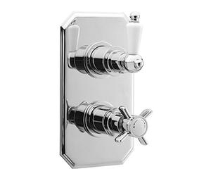 Ultra A3033 Edwardian Thermo Twin Concealed Valve - Chrome