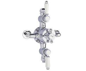 Ultra A3089E Victorian Thermo Triple Exposed Valve - Chrome