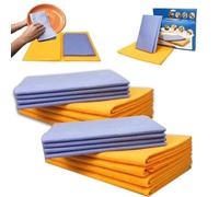 Ultra-Absorbent Miracle Cleaning Shammy, Miracle Shammy BOGOF Cleaning cloth，Will Not Scratch，Multi-Purpose Non-Woven Cleaning Towels,Reusable Non-Woven Shammy Cloth(2 sets)