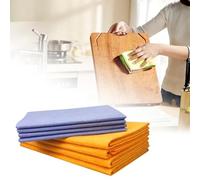 Ultra-Absorbent Miracle Cleaning Shammy, Premium Multi-Purpose Cleaning Shammy Towel, Reusable Non-Woven Shammy Cloth, Multi-Purpose Non-Woven Cleaning Towels (1set (Yellow*4+blue*4))