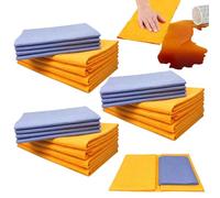 Ultra-Absorbent Miracle Cleaning Shammy, Reusable Non-Woven Shammy Cloth, Miracle Cleaning Shammy Drying Cloth Machine Washable, Multi-Purpose Cleaning Shammy Chamois Towel Cloth (3set)
