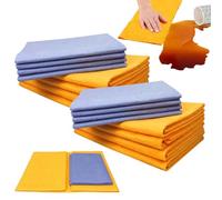 Ultra-Absorbent Miracle Cleaning Shammy, Reusable Non-Woven Shammy Cloth, Miracle Cleaning Shammy Drying Cloth Machine Washable, Multi-Purpose Cleaning Shammy Chamois Towel Cloth (2set)