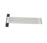 Ultra Accurate Marking T Ruler Stainless Steel Woodworking Scribing T Ruler High Precision Carpenter Measuring Tool for Artists Engineers Carpenters DIY Craft (200mm)