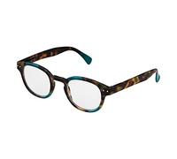 Ultra Aqua Multi Tortoiseshell +1.5 Rimmed Reading Glasses Dioptre Transparent Glasses Lightweight Comfortable Womens Mens Reading Glasses Non-Prescription Lenses Designer Style Foldable Eye Glasses