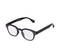 Ultra Back +2.50 Horn Rimmed Reading Glasses Dioptre Transparent Glasses Lightweight Comfortable Womens Mens Reading Glasses Non-Prescription Lenses Designer Style Foldable Eye Glasses
