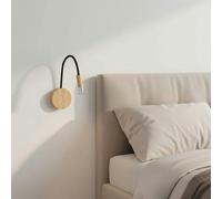 Ultra Beam Lighting 3 Watt LED Flexible Wooden Reading Light - Chrome Finish