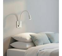 Ultra Beam Lighting 3 Watt White Recessed Reading Lamp With USB Port