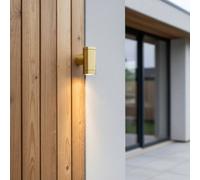 Ultra Beam Lighting Ultrabeam Brass Outdoor Led Wall Light 3 Watt Led 300 Lumen Wall Downlight