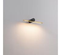 Ultra Beam Lighting Ultrabeam Picture Wall Light Fitting Black And Gold Finish 6 Watt Warm White Led 500mm Wide