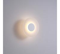 Ultra Beam Lighting Ultrabeam Round White 6 Watt Led Outdoor Led Wall Light - 600 Lumens - 3000K Warm White - 250mm Diameter