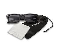 Ultra Black Kids Sunglasses Childrens Sunglasses UV400 Protection Kids Sun Glasses Retro Classic Style Shades Boys Girls with Carry Pouch and Glasses Cloth Ages 3 to 16 Years