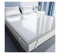 Ultra-Breathable Cooling Ice Silk Summer Sleeping Mat With Elastic Straps, Perfect For Hot Nights, Dorms And Guest Rooms, Quick-Dry Machine-Washable Design