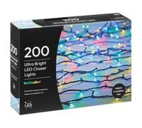 Ultra Bright LED Chaser Lights 200pk - Multicolour - Perfect for Your Christmas Tree, Hanging in Your Windows, or for Decorating Outdoor Areas - 8 Function Memory Sequence